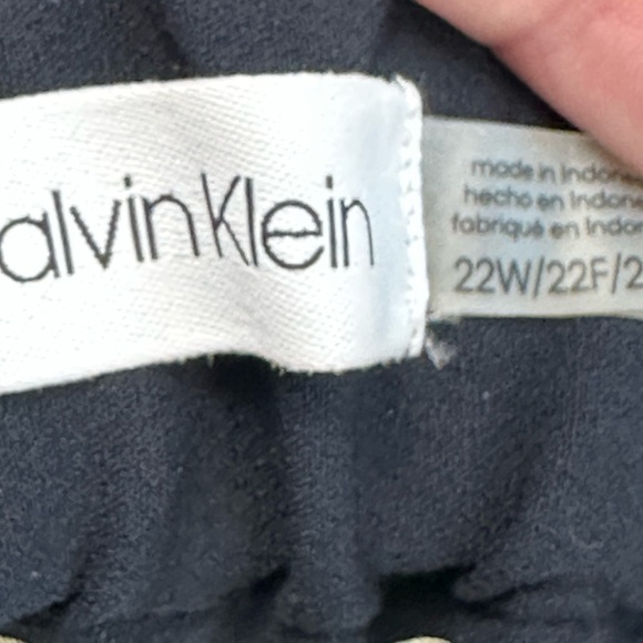 Calvin Klein Women's Elastic Waist Pull On Suit Separates Pants - Navy Blue - Picture 9 of 10